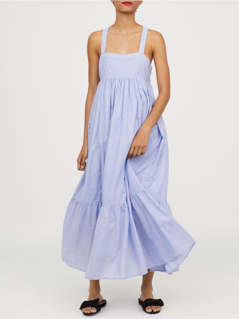 H&M Lavender Cross-Back Maxi Dress